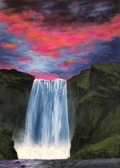 visual arts a waterfall